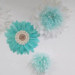 Carmine moderno nórdico Boho africano pared arte pluma Juju sombrero decoración de pared para venta decoración del hogar Navidad sala de estar dormitorio - Product Image 4