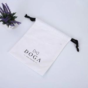 Hot Sale Custom Logo <b>Printed</b> <b>Mini</b> Jewelry Pouch Durable Cosmetic Drawstring Packaging Gift Jewelry Bag - Product Image 1