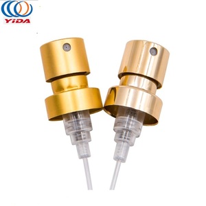 الصين الصانع FEA15mm مضخة موزة لكريم العناية بالبشرة رذاذ ، الألومنيوم تجعيد مضخة بخاخ العطور