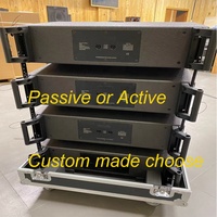 Classique LA série 12 pouces double système de réseau de ligne professionnel haut-parleurs passifs actifs de haute qualité 8ohm en bois néodyme métal
