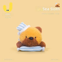 Peluche Otter Orange Amusante – Coussin Doux et Cuddly en Polyester (31cm-50cm) – Cadeau d'Anniversaire Idéal
