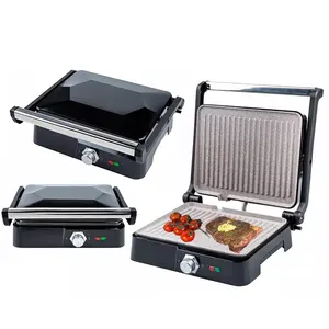 180 Degree Both Sides Cook Commercial Electric Panini Press Contact Panini Grills For Hamburger Sandwich