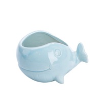 Pot de fleurs en céramique motif étoile de mer et coquillage, design OEM, pour décoration de chambre d'enfant, animal marin mignon, vente en gros