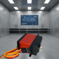 Moteur servo numérique à couple élevé pour robots et systèmes de contrôle d'aéronefs RC avec télécommande, servo semi-métallique 35 kg pour modèles de voitures