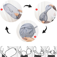 Panier de tri des linge pliable avec pochette de rangement, rangement facile et design portable pour salle de bain et chaussures, 58x36x36cm, 1 pièce