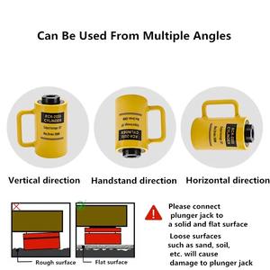 Kit de vérin hydraulique creux 60T à rétraction automatique, course de 100 mm, simple effet, vérin Porta Power, outil de levage industriel en acier - Product Image 5