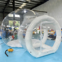Globe de neige gonflable géant pour fêtes d'enfants et d'adultes, dôme igloo transparent, tente bulle, maison bulle gonflable