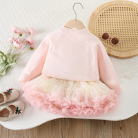 Ensemble pull et jupe en maille tricotée avec nœud, style coréen, pour bébés filles, collection automne-hiver, nouveauté, vente chaude