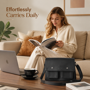 Sac bandoulière carré <span class=keywords><strong>tendance</strong></span> pour <span class=keywords><strong>homme</strong></span> 2026 en cuir végétalien imperméable – Sac messager urbain quotidien léger - Product Image 2