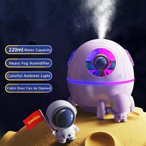 Humidificador Ultrasónico con Forma de Astronauta y Nave Espacial, Regalo Elegante y Popular de 2023, con Luz Ambiental Deslumbrante - Product Image 3