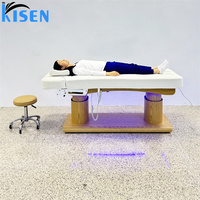 Lit de massage électrique réglable à 4 moteurs, populaire pour les salons de beauté, les écoles, les hôtels, les gymnases, les sous-sols et les traitements de ventouses