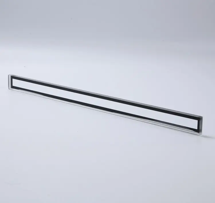 Hersteller lange rechteckige Form LED gehärtetes Glas mit Siebdruck für Außenwand LED-Beleuchtung