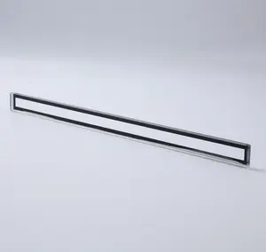 Manufacturer Long Rectangular Shape Led Tempered Glass With Silk Screen Printing For Outdoor Wall Led Lighting