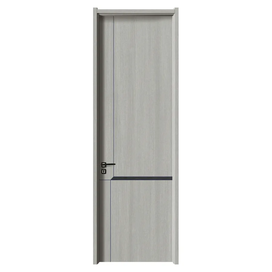 Fábrica al por mayor Popular Wpc puerta a prueba de sonido impermeable Interior Wpc puerta de la habitación del hotel