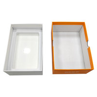 Boîte cadeau en pulpe de papier recyclable, biodégradable, sur mesure, design gratuit, orange, Heaven And Earth, pour produits électroniques