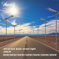 Lampe solaire de rue Anern Outdoor 100 Watts 150 Watts, étanche, avec caméra de sécurité