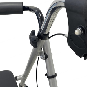 Andador Plegable con Asiento para Personas Mayores y con Discapacidad CA503SKD (Gris), Venta Directa de Fábrica, Ayuda para Caminar, Acero, Freno de Disco Impermeable - Product Image 5