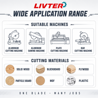 LIVTER Lame de scie circulaire sur mesure de très grand diamètre, lame de scie industrielle de grande taille pour machine à bois lourde