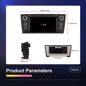 Podofo 7 Inch Xe Stereo <span class=keywords><strong>2</strong></span> + 64G Không Dây Carplay/<span class=keywords><strong>Android</strong></span> Tự Động GPS/Wifi/Bt/FM/Rds Cho BMW 3 Series E90 2005 2012 Dropshipping - Product Image 5