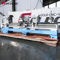 GOLDCNC CA6180 Tour universel horizontal Puissance 7.5 Kw Garantie 3 ans 4 poteaux d'outils Longueur maximale de 800mm pour l'acier et le métal