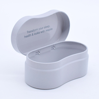Boîte en fer ovale rectangulaire, petite boîte métallique, mini-boîte pour pilules, bonbons à la menthe, étui à charnière, emballage personnalisé en métal, boîte en fer.