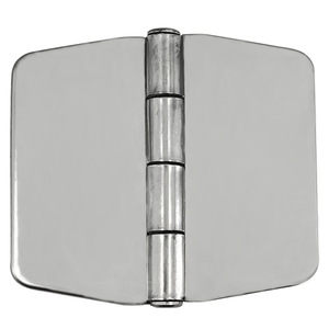 Charnière de meuble en acier inoxydable 74x75mm 6 trous, montage en surface, quincaillerie industrielle pour armoire de cuisine, antirouille - Product Image 1