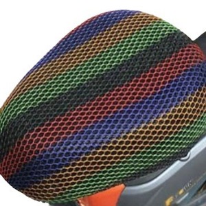 Funda de Asiento Transpirable de Seda Fría para Vehículo Eléctrico, Cojín para Scooter, Camuflaje Negro, Delantero y Trasero, Nuevo - Product Image 3