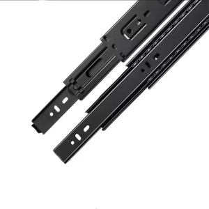 Conception de ferme à extension complète robuste plaqué noir 45mm armoire tiroir glissière canal Rails coureurs cuisine salle de sport chambre - Product Image 5