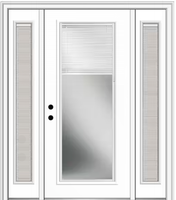 Porte en verre électrique manuelle avec stores horizontaux intégrés, double vitrage moderne, verre de confidentialité pour cloison de bureau