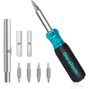 <b>Screwdriver</b> Multi Bit 11-in-1 Screw Driver & Nut Set Portable Screw-driver with Slotted Torx Square Bits - Product Image 1