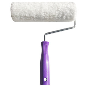 Rouleau à peinture professionnel en microfibre, poils de 20 mm, pour murs intérieurs et extérieurs, peintures à base d'eau satinées - Product Image 1