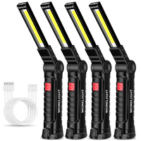 Lámpara de Trabajo LED Recargable USB Plegable con Rotación de 360 Grados, 5 Modos, con Base Magnética, Venta al Por Mayor