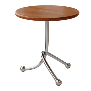 Modern Solid Wood Top Antique Oak Polished Stainless Steel Twisted Legs Mini <b>Sofa</b> End <b>Side</b> <b>Table</b> Dancing Coffee <b>Table</b> - Product Image 1