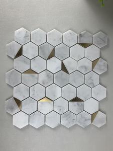 Baldosas <span class=keywords><strong>de</strong></span> Mármol Modernas, Forma Irregular, para Revestimiento <span class=keywords><strong>de</strong></span> Jardín y Suelos Exteriores, <span class=keywords><strong>Mosaico</strong></span> <span class=keywords><strong>de</strong></span> Piedra - Product Image 6