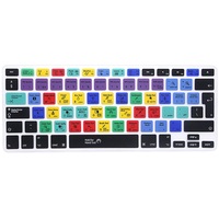 Lot de claviers en silicone avec raccourcis clavier pour ordinateur portable MacBook 13 15, idéal pour Adobe Dreamweaver