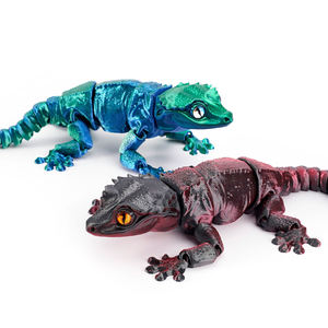 Vashine 3D imprimé PLA coloré à crête lézard Cabrite figurine animaux créativité <span class=keywords><strong>Anime</strong></span> Figure dinosaure jouet amical - Product Image 2