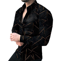 Chemise pour homme, design vintage, chemise hawaïenne de plage, manches longues, imprimé personnalisé, chemise florale, vêtements pour homme