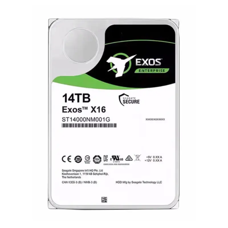 NUEVO 14TB HDD Exos X16 ST14000NM001G 14T SATA 6 Gb/s 7200RPM 256MB Cache 3,5 pulgadas Enterprise Server PC Unidad de disco duro