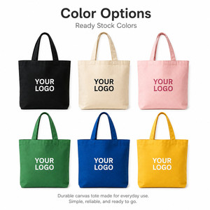 Sac fourre-tout en toile 100% coton avec logo personnalisé, réutilisable, pour le shopping, disponible en plusieurs tailles et couleurs, pour la promotion en détail - Product Image 5