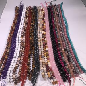 <span class=keywords><strong>Prix</strong></span> de gros 8mm pierre précieuse naturelle perle ronde turquoise agate onyx oeil de tigre amazonite perles de guérison pour la fabrication de bijoux - Product Image 2