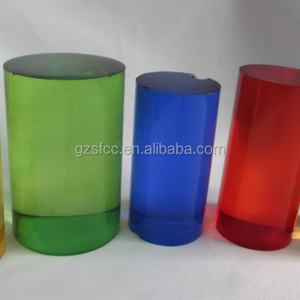 Barras y Tubos Acrílicos para Cortinas, Transparentes, con Burbujas Coloridas - Product Image 3