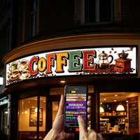 Pantalla LED RGB Flexible Ipixel Color 64*640 de 3.1m, Programable, para Exteriores, IP65, Impermeable, de Alto Brillo, para Instalación de Imágenes