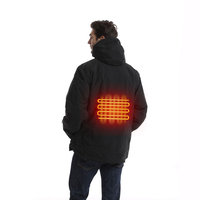 Veste chauffante USB thermique légère pour les activités de plein air d'hiver-Windbreak Camping Randonnée Veste électrique Chauffante Zipper