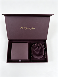 Hotsale Premium Handmade Luxury Recycled Material Magnetic Closure Paper Jewelry <b>Box</b> Full Set Custom Print Logo Lid Divider - Product Image 3