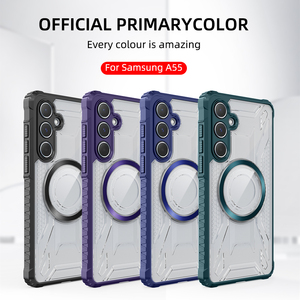 Custodia trasparente rigida per PC posteriore per Samsung <span class=keywords><strong>S22</strong></span> S23 S24 S25 PLUS Ultra FE <span class=keywords><strong>Cover</strong></span> morbida in <span class=keywords><strong>Silicone</strong></span> custodia magnetica Wireless - Product Image 2