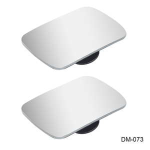 กระจกมองข้างรถยนต์ HD แบบไร้ขอบ สีเงิน สำหรับกระจกมองข้างขนาดใหญ่แบบสากล - Product Image 6