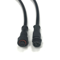 Connecteur M13 étanche, 2-8 broches, connecteur circulaire mâle/femelle, câble électrique, connecteur IP67