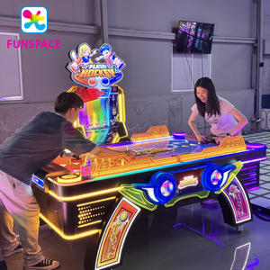 Funspace ตู้เกมอิเล็กทรอนิกส์แบบหยอดเหรียญเครื่องเกมฮอกกี้อากาศแบบหยอดเหรียญหรูหราสำหรับศูนย์เกม - Product Image 2