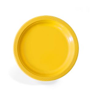 Assiettes jetables rondes en plastique bleu solide de 9 pouces, lot de 50, pour mariages, barbecues, anniversaires et desserts - Product Image 4