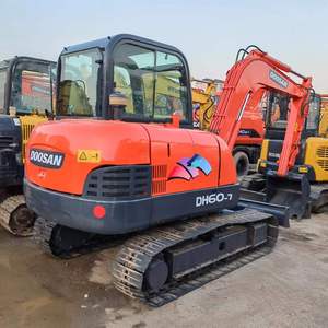 Prix bas, excavatrice d'occasion de 6 tonnes DH60 DX60 DH70 DH80, machine d'excavatrice Doosan d'occasion, DH60-7 Doosan Dh60 à vendre, excavatrice - Product Image 4
